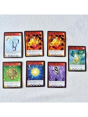 Near Mint 2003 Neopets TCG Faerie Token Uncommon Bundle of 7 Trading Cards